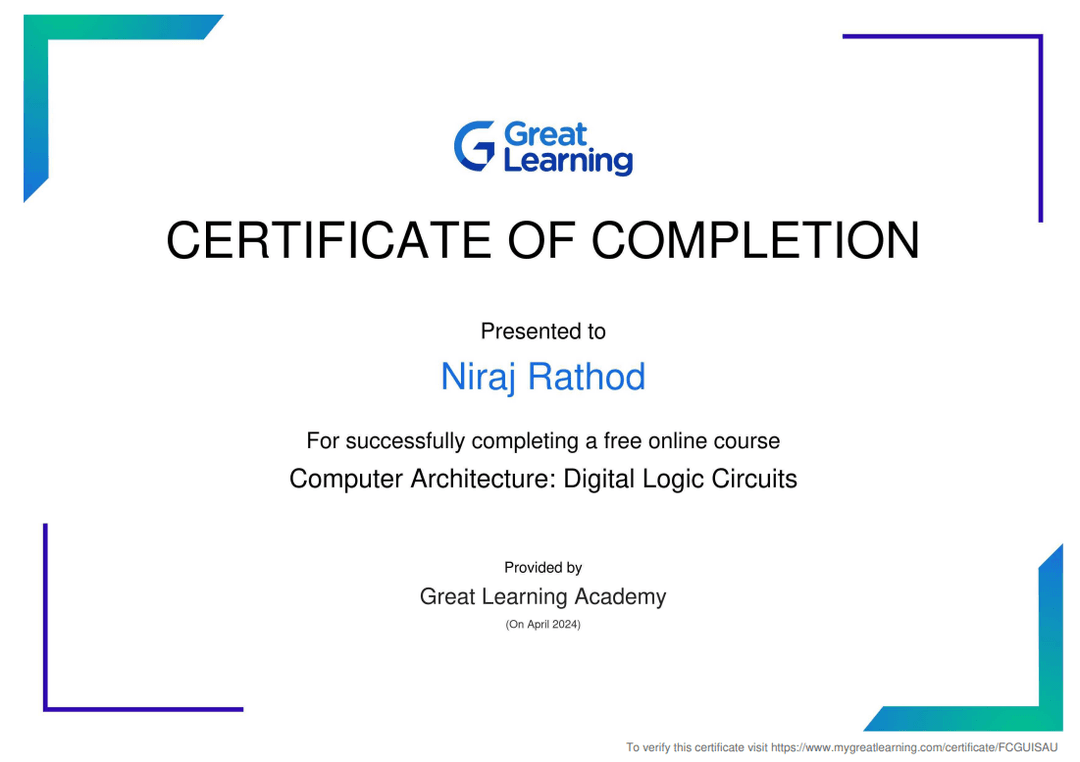 Computer Architecture: Digital Logic Circuits